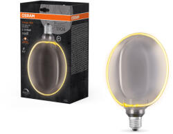 OSRAM LED dekoratív izzó G183 gömb alakú E27 4W = 12W 110lm 1800K Meleg 330° Füstölt izzószálas, szabályozható fényerővel Vintage 1906 Osram (4058075846128)