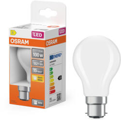 OSRAM LED izzó A60 B22d 11W = 100W 1521lm 2700K Meleg 320° Retrofit Filament CLASSIC Osram (4058075124684)