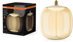 OSRAM LED dekoratív izzó E27 12W = 45W 550lm 1800K Meleg 320° Borostyánszínű Izzószálas Szabályozható Vintage 1906 Osram (4058075836266)