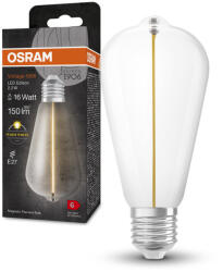 OSRAM Dekoratív LED izzó ST64 gömb alakú E27 2.2W = 16W 150lm 2700K Meleg 320° Izzószál Vintage 1906 Osram (4099854049859)