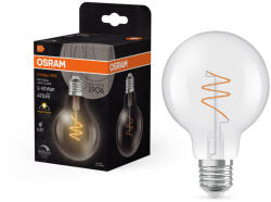 OSRAM LED dekoratív izzó G80 gömb alakú E27 4, 6 W = 40 W 470 lm 2700 K Meleg CRI90 300° Szabályozható Vintage 1906 Osram (4058075836785)