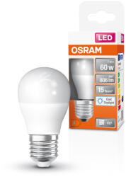 OSRAM LED izzó P45 gömb alakú E27 6.5W = 60W 806lm 6500K Hideg 150° STAR CLASSIC Osram (4099854022029)