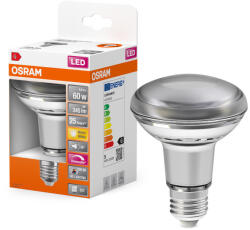 OSRAM LED izzó R80 reflektor E27 4.9W = 60W 345lm Meleg színhőmérséklet 2700K CRI90 36° Szabályozható SUPERSTAR Osram (4058075620322)
