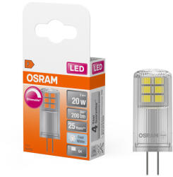 OSRAM LED kapszulaizzó G4 2W = 20W 200lm 4000K Semleges 12V 320° Szabályozható LED PIN Osram (4099854154317)
