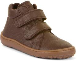 Froddo Pantofi barefoot pentru copii Froddo AUTUMN Brown G3110263-9 | pantofi pentru copii cu închidere Velcro la gleznă | încălțăminte din piele cu talpă flexibilă - 36