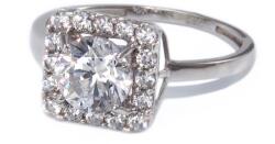 Ékszershop Köves kocka fehérarany gyűrű (1319949)