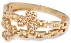 Ékszershop Virágos köves arany gyűrű (1312502)
