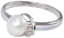 Ékszershop Köves-gyöngyös fehérarany gyűrű (1185360)