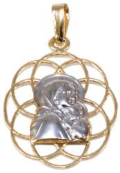 Ékszershop Bicolor áttört Szűz Mária arany medál (1319508)