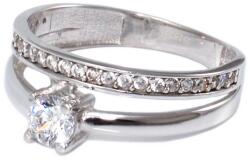Ékszershop Eljegyzési köves 2in1 fehérarany gyűrű (1319947)