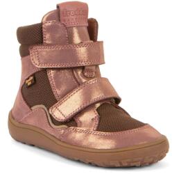 Froddo cizme barefoot de iarnă pentru fete TEX WINTER TL Pink/Gold G3160247-8T | încălțăminte pentru copii cu închidere cu scai | încălțăminte din piele cu membrană și talpă flexibilă - 32