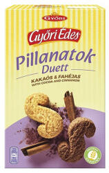 Győri Keksz GYŐRI Édes pillanatok fahéjas kakaós 220 g (C69694) - papir-bolt