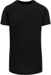 Build Your Brand Tricou prelungit pentru bărbați - Neagră | 5XL (BY028-1000296171)