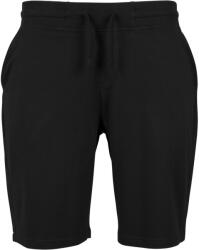 Build Your Brand Pantaloni scurți de trening pentru bărbați Terry - Neagră | 2XL (BY080-1000228821)