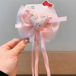 HARAHU Agrafă decorativă pentru păr Heart - Roz KP38385