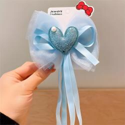 HARAHU Agrafă decorativă pentru păr Heart - Albastră KP38387