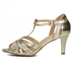 Filippo Sandale dama, auriu, elegante, din piele ecologica, cu toc, Filippo DS4301-23-GO-Auriu (Marime: 39) (DS4301-23-GO-Auriu-39)