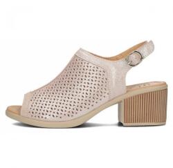 Filippo Sandale dama, roz, elegante, din piele naturala, perforati, cu toc, Filippo DS4475-23-PI-Roz (Marime: 37) (DS4475-23-PI-Roz-37)