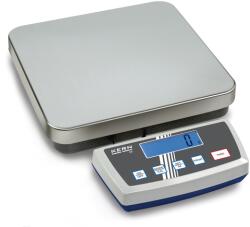 KERN DE 150K20D (60kg/150kg/0, 02kg/0, 05kg) 315×305 mm platform- csomagmérleg kisállatmérő, darabszámláló, százalékszámító funkc. 2évG (DE 150K20D)