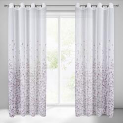 Takoy Perdea NOEMI din etamină ușoară cu imprimeu al frunzelor mici de 140 x 250 cm