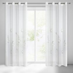 Takoy Perdea ISABEL din etamină ușoară decorată cu un model floral fin de 140 x 250 cm