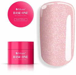  Silcare Base One Csillámos Építőzselé - Misty Rose 50g
