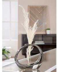  „Modern Harmónia - Ezüst, ovális kerámia váza nyitott dizájnnal