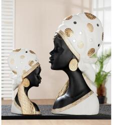  Gyönyörű afrikai stílusú hölgy szobor 26cm Lady Mara