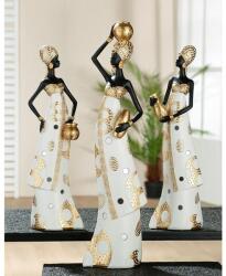  Nagy méretű gyönyörű afrikai stílusú figura 41cm Lady Mara