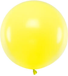  Kerek léggömb 60 cm, pasztell citromhéj (OLBOM-084)