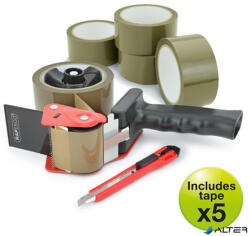 Rapesco Csomagzáró gép, RAPESCO "Germ-Savvy® 960", 5 db barna csomagolószalaggal, 1 db késsel (1581) - alter