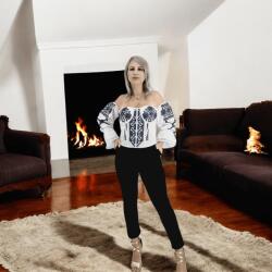 Ie traditionala Corset tip ie cu broderie Chryse 4
