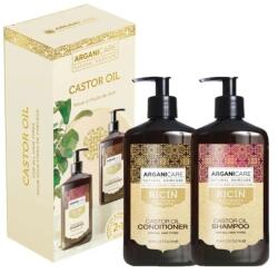 Arganicare Set Sampon & Balsam cu ulei de ricin pentru stimularea cresterii parului, 2x400ml, Arganicare