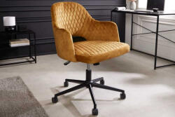 Laney Design irodai szék Laney mustársárga bársony