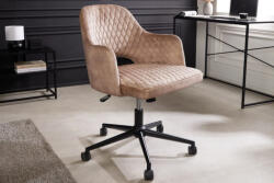 Laney Design irodai szék Laney szürkés bézs bársony