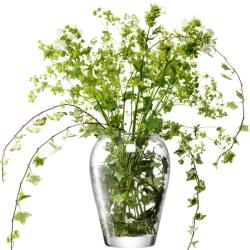 LSA International Virágoskerti üvegváza, 25cm, ettetsző, LSA, kézzel készített