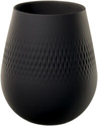 Villeroy & Boch Carré váza, kicsi, Gyártási Collier noir kollekció - Villeroy & Boch
