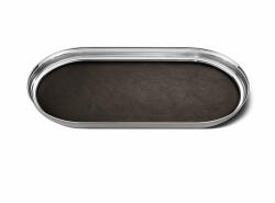 Georg Jensen Tálca Manhattan, 35 cm, rozsdamentes acél / bőr - Georg Jensen