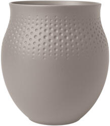 Villeroy & Boch Gyöngyváza nagy Manufacture Collier taupe, m. 16, 6 cm - Villeroy & Boch