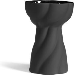COOEE Twist váza 12 cm, fekete - COOEE