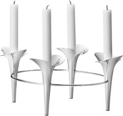 Georg Jensen Rozsdamentes acél gyertyatartó Bloom - Georg Jensen