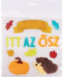  IRIS ablakzselé sündisznó, tök, " itt az ősz" felirattal 20 x 25cm (312837) - bestbyte