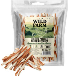 Wild Farm sandviș cu pui și cod 500 g gustare pentru câini