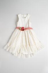 Abel & Lula kiszélesedő fazonú ruha hímzett részletekkel, Csontszín, Rózsaszín, 152 CM (5047-001-12Y)