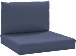 vidaXL 2 db tengerészkék szövet raklappárna 379148 (379148)