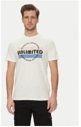 BLEND Férfi kevert anyagú póló, 20718276, Pamut, L INTL, Fehér (0000304799129_L)