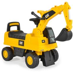Moni Cat ráülős bébitaxi homlokrakodógép kanalas gémmel zenélő sárga