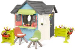 Smoby Căsuță cu restaurant și magazin cu două grădini Chef House Life Smoby extensibilă cu scăunele (SM810256-N) Casuta pentru copii