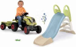 Smoby Set tobogan și tractor cu pedale și remorcă Toboggan GM Slide Life Smoby lungimea suprafeței de alunecare 150 cm cu joc de apă (SM820509-23)