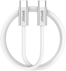 BWOO 240W fonott kábel USB-C - USB-C BO-X317C-C 1m fehér